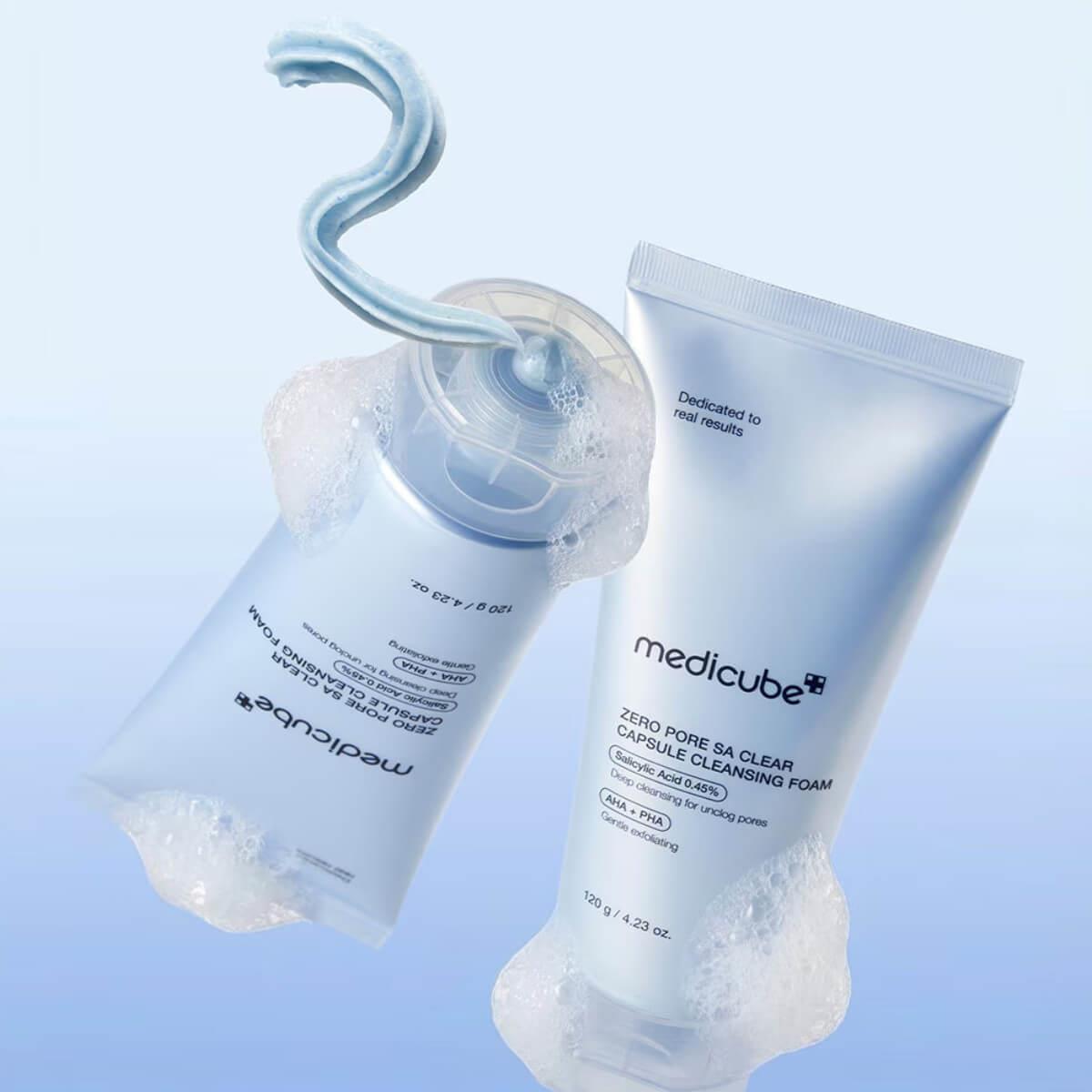 Zero pore sa clear capsule cleansing foam 120g Medicube