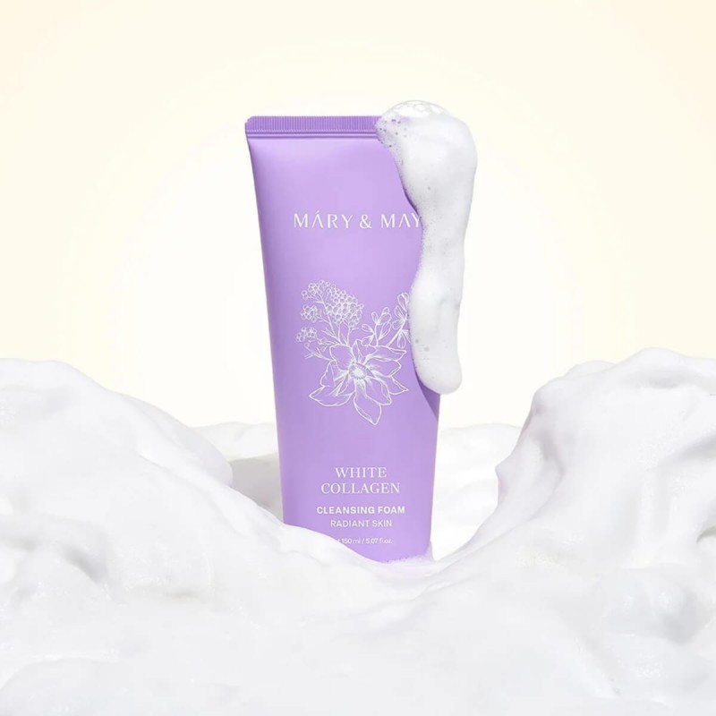 White collagen cleansing foam 150ml Mary&May