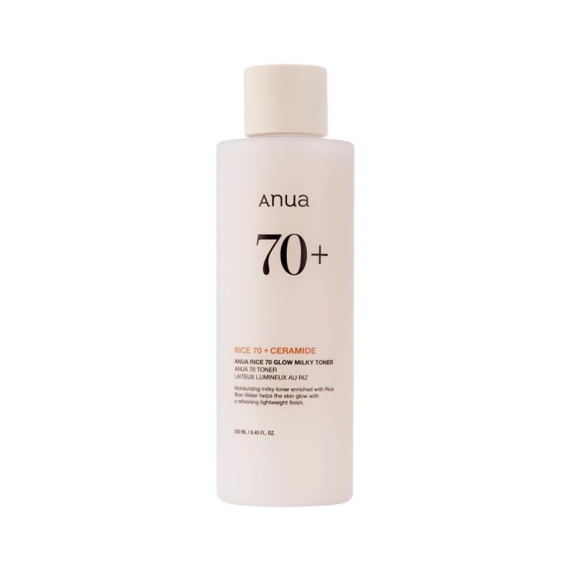 Rice 70+ ceramide glow milky toner 250ml Anua
