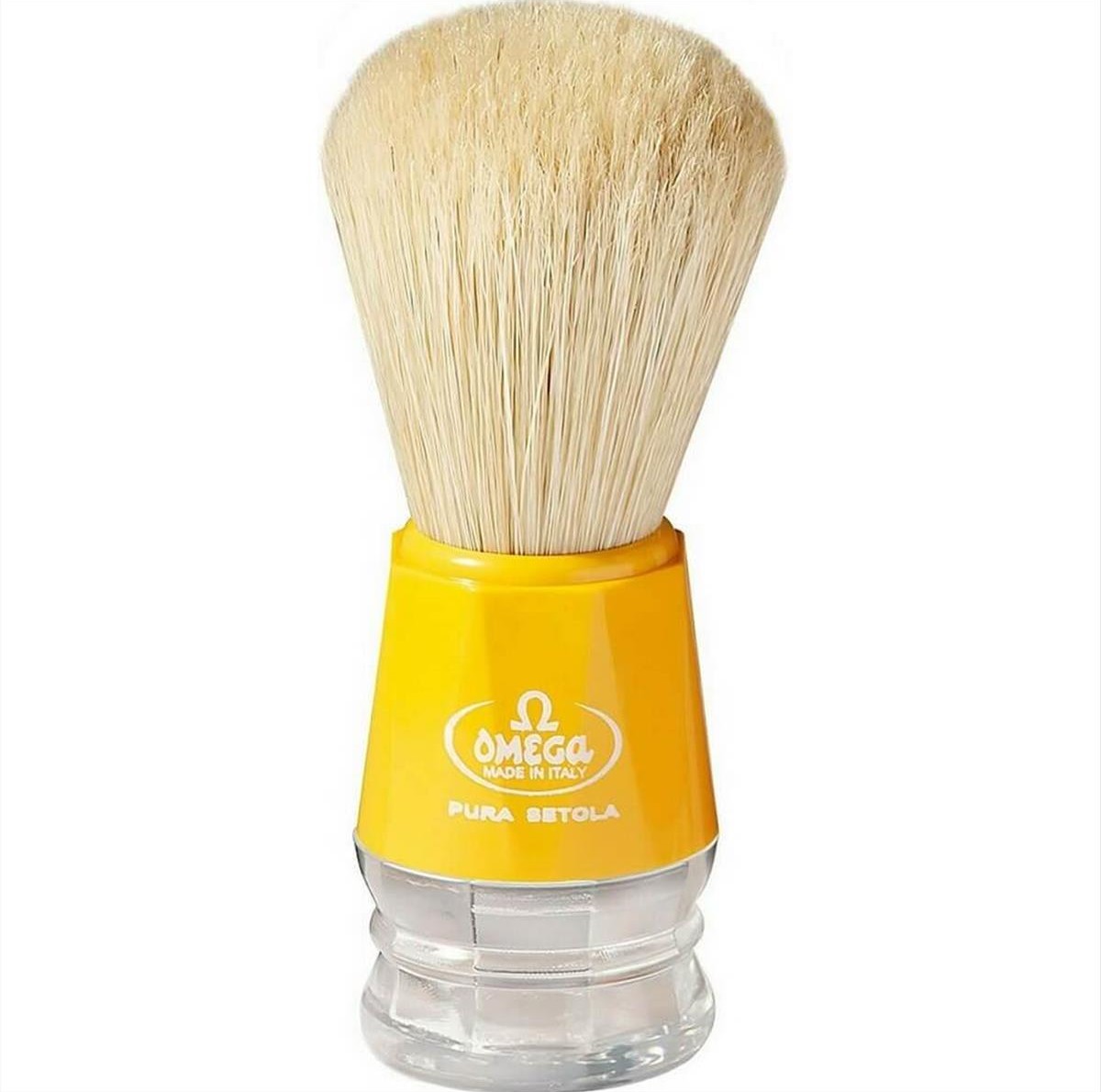 Pig Shaving Brush Omega 10018 Yellow