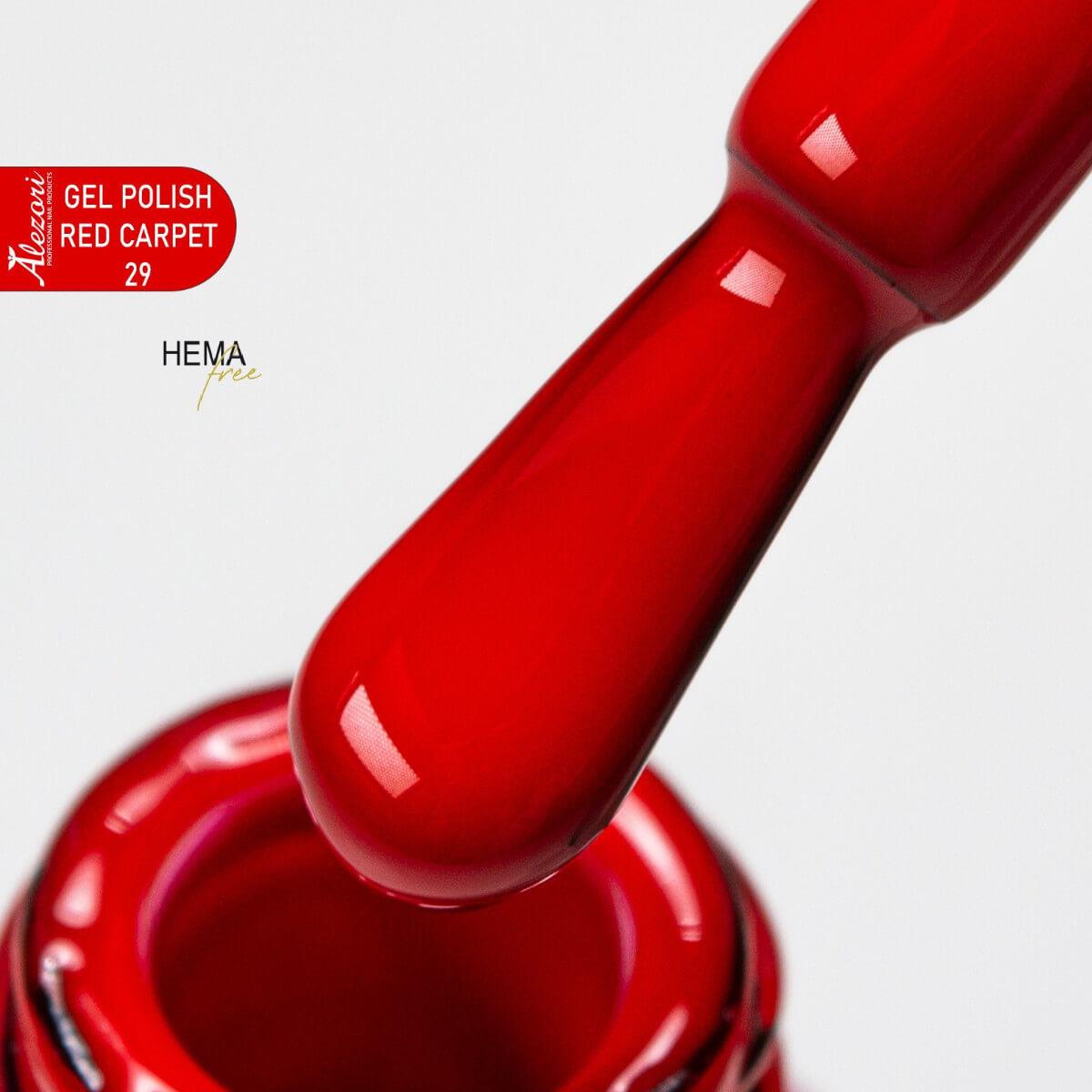 Alezori Ημιμόνιμο Βερνίκι Gel Polish 29 Red Carpet 15ml