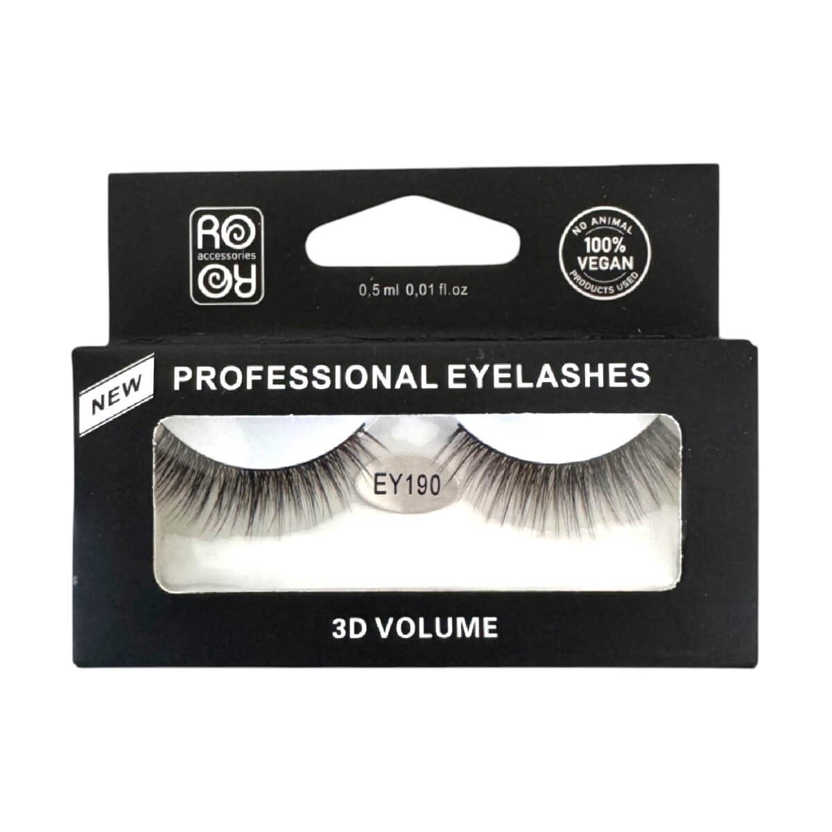 3D RoRo eyelashes with glue, whole EY190