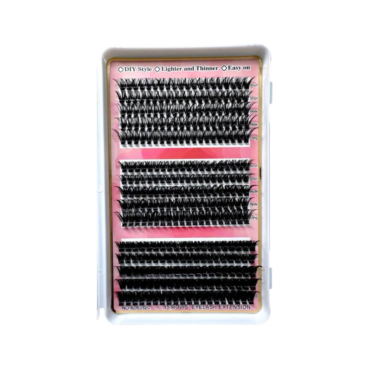 Mix length cluster lashes New Show