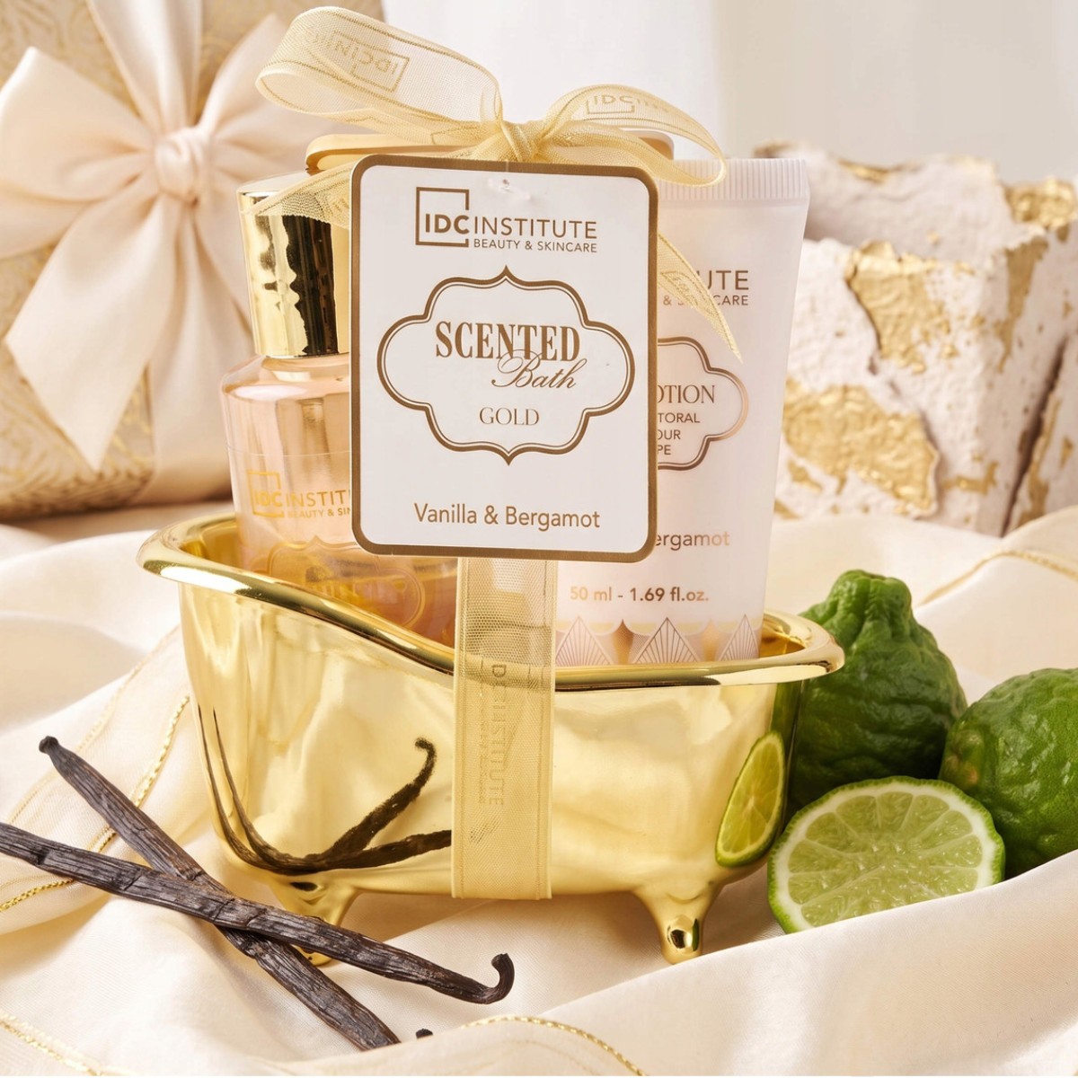 Scented Gold Mini Bathtub Set Idc Institute