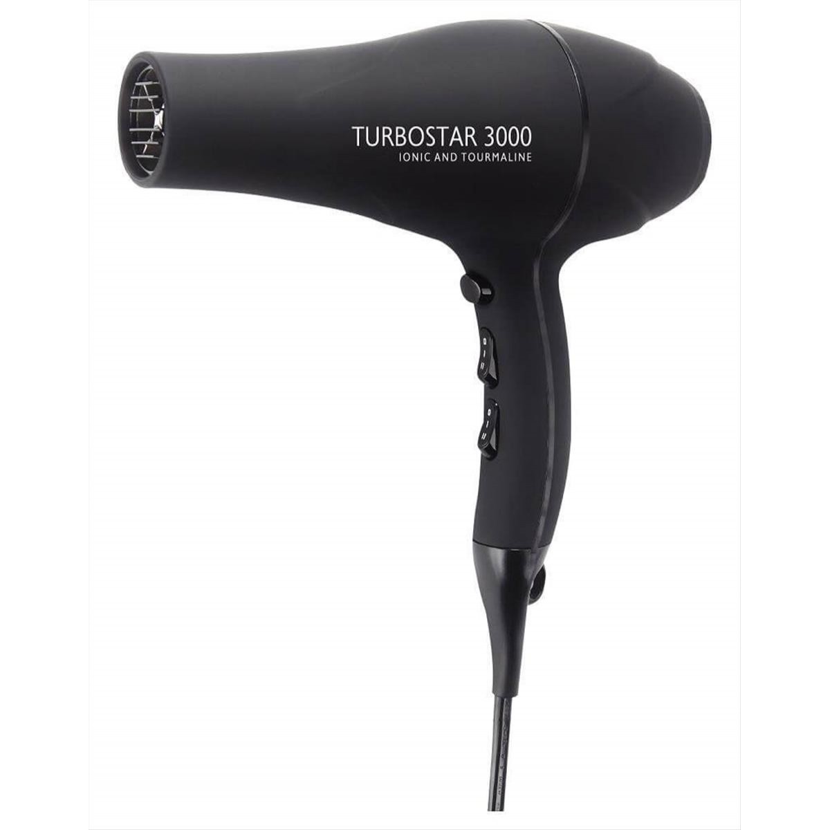 Turbostar 3000 Ionic and Tourmaline Black 2400 Watt Hairdryer