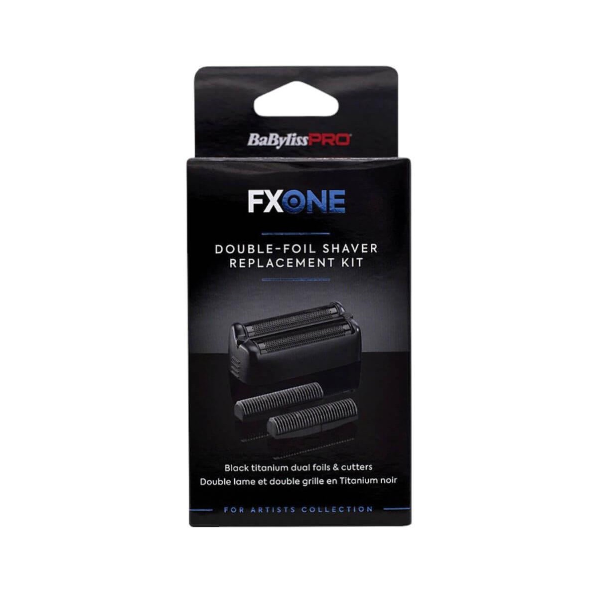 Double-foil shaver replacement kit black FX79RF2MBE Babyliss Pro