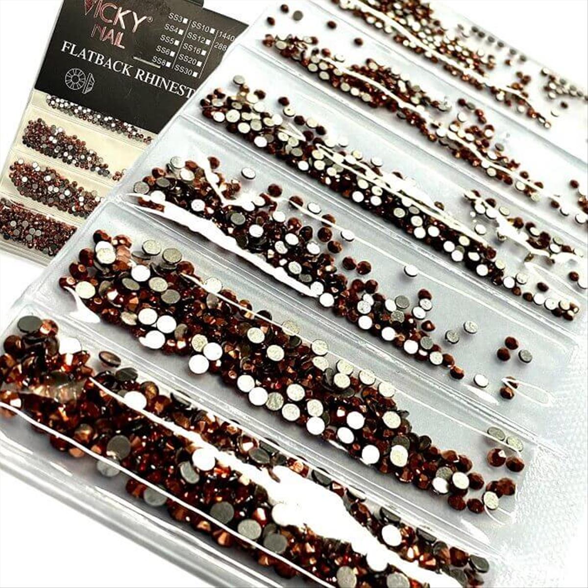 Vicky Nails Διακοσμητικά  Στράς Νυχιών Mix Size 1440pcs