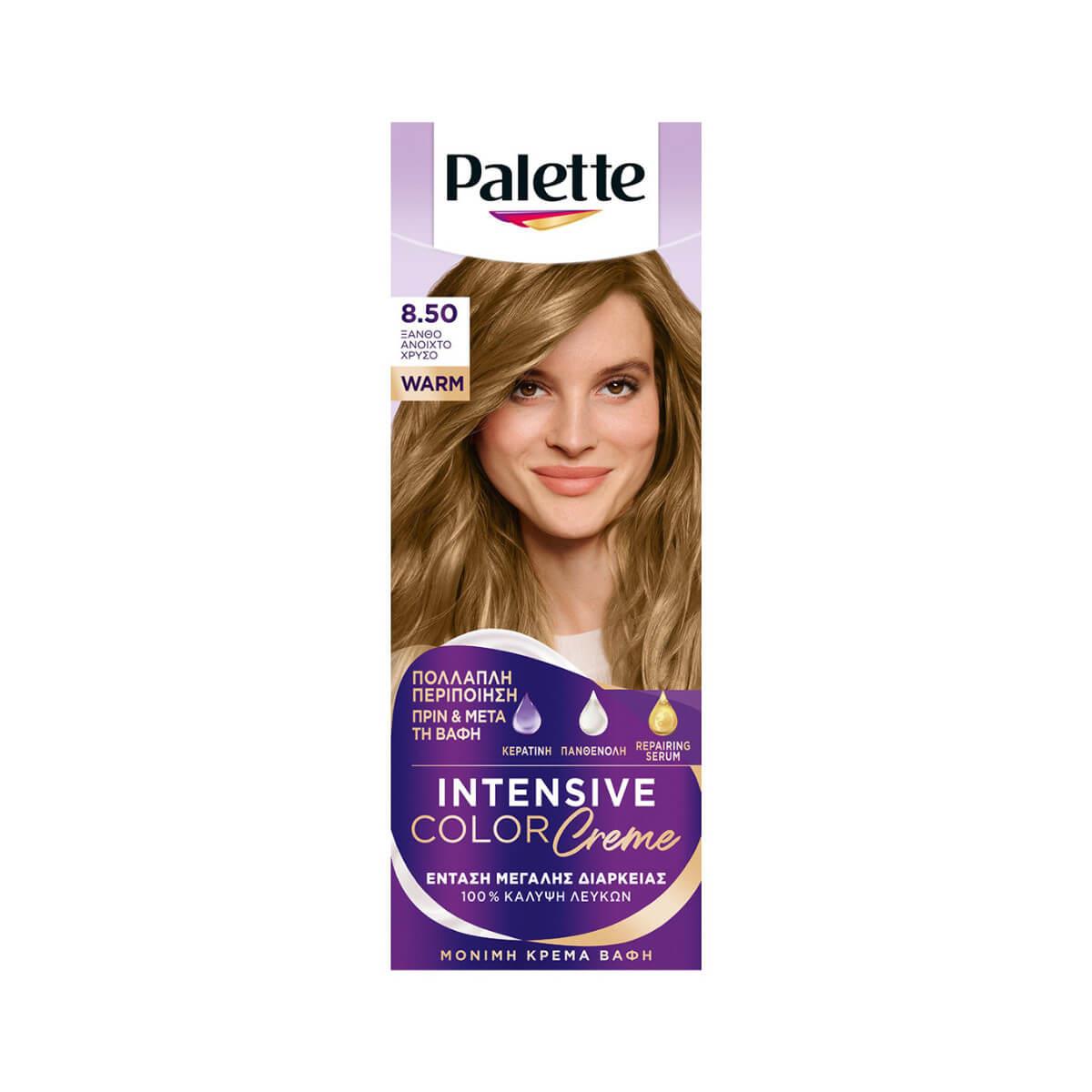 Βαφή Schwarzkopf Palette Intensive Color Creme 8.50 Ξανθό ανοιχτό χρυσό 50ml