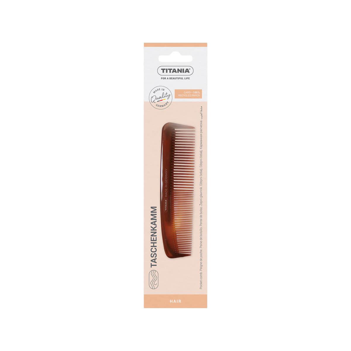 Men's hair comb 12.5cm Titania