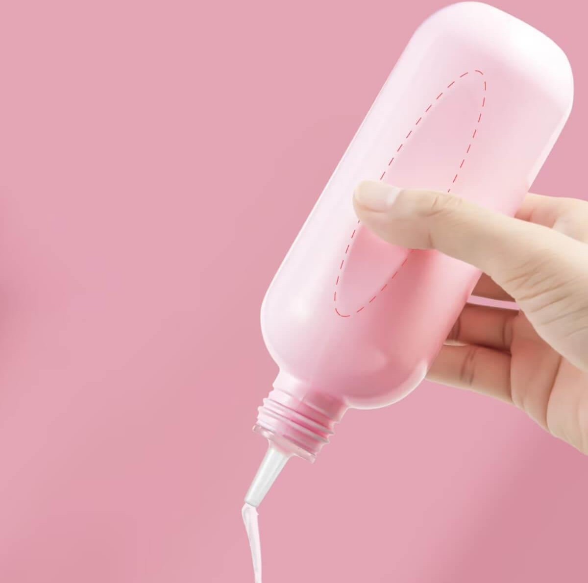 Empty plastic squeeze bottle 250ml