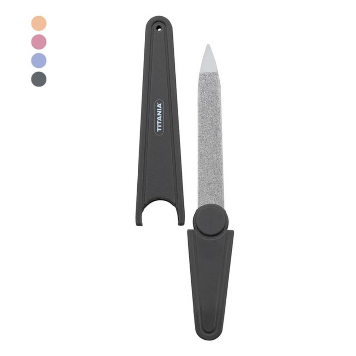 Metal Nail File with Case 180/240 Titania