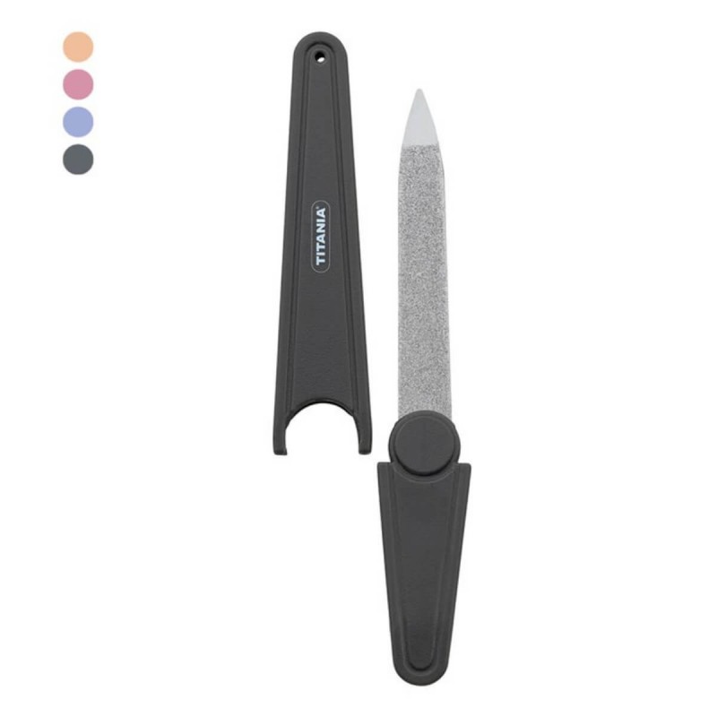 Metal Nail File with Case 180/240 Titania