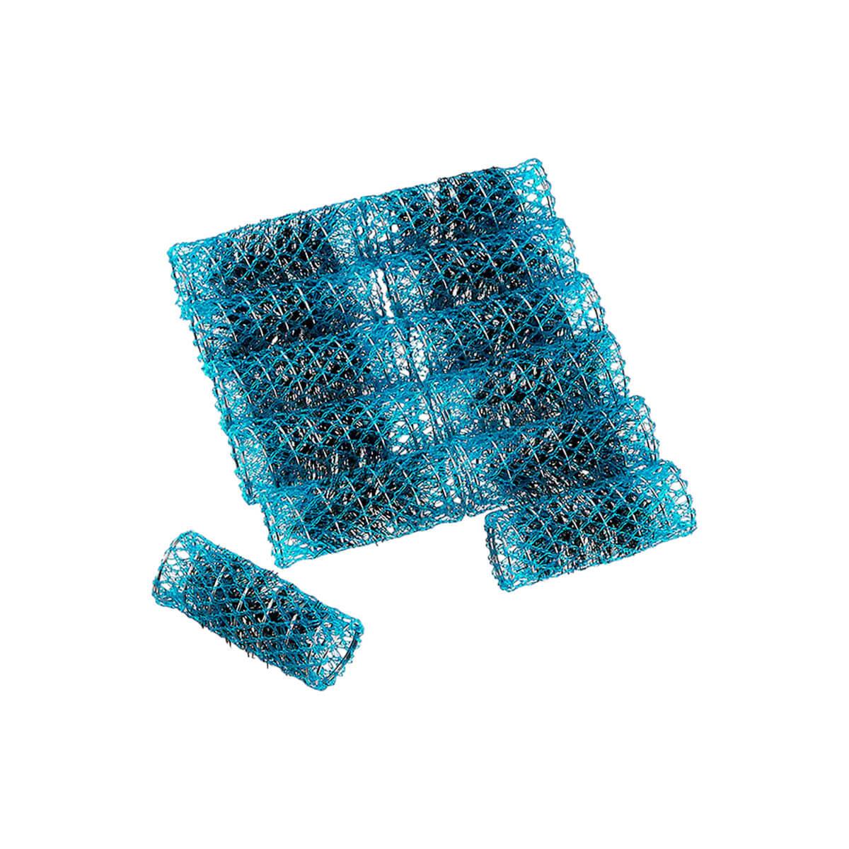 Ρολά μαλλιών τρίχινα μπλε 361 12pcs Niobe