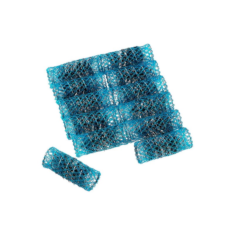 Ρολά μαλλιών τρίχινα μπλε 361 12pcs Niobe