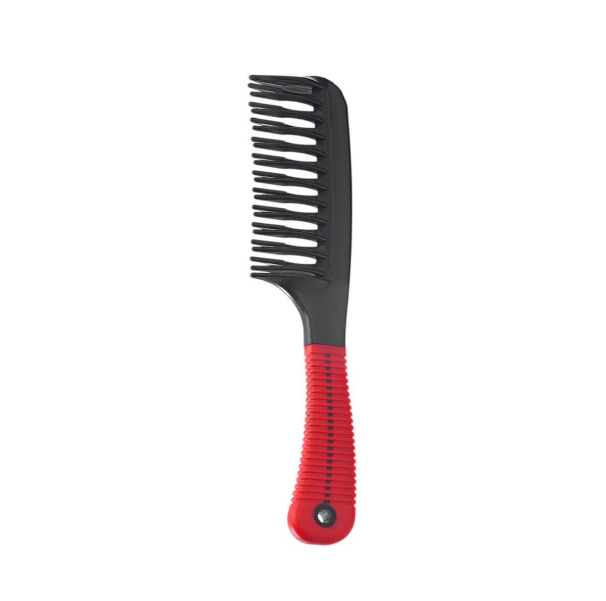 Two-tone plastic comb with handle Niobe