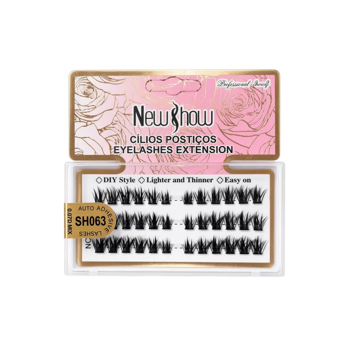 Press-on lash clusters SH063 mix New Show