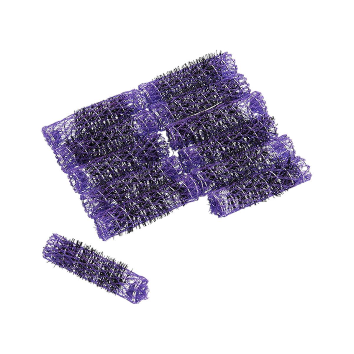 Ρολά μαλλιών με τρίχα μωβ 359 12pcs Niobe