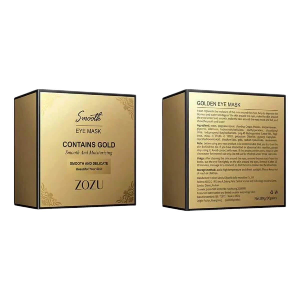 Smooth gold eye mask patches 60pcs ZOZU