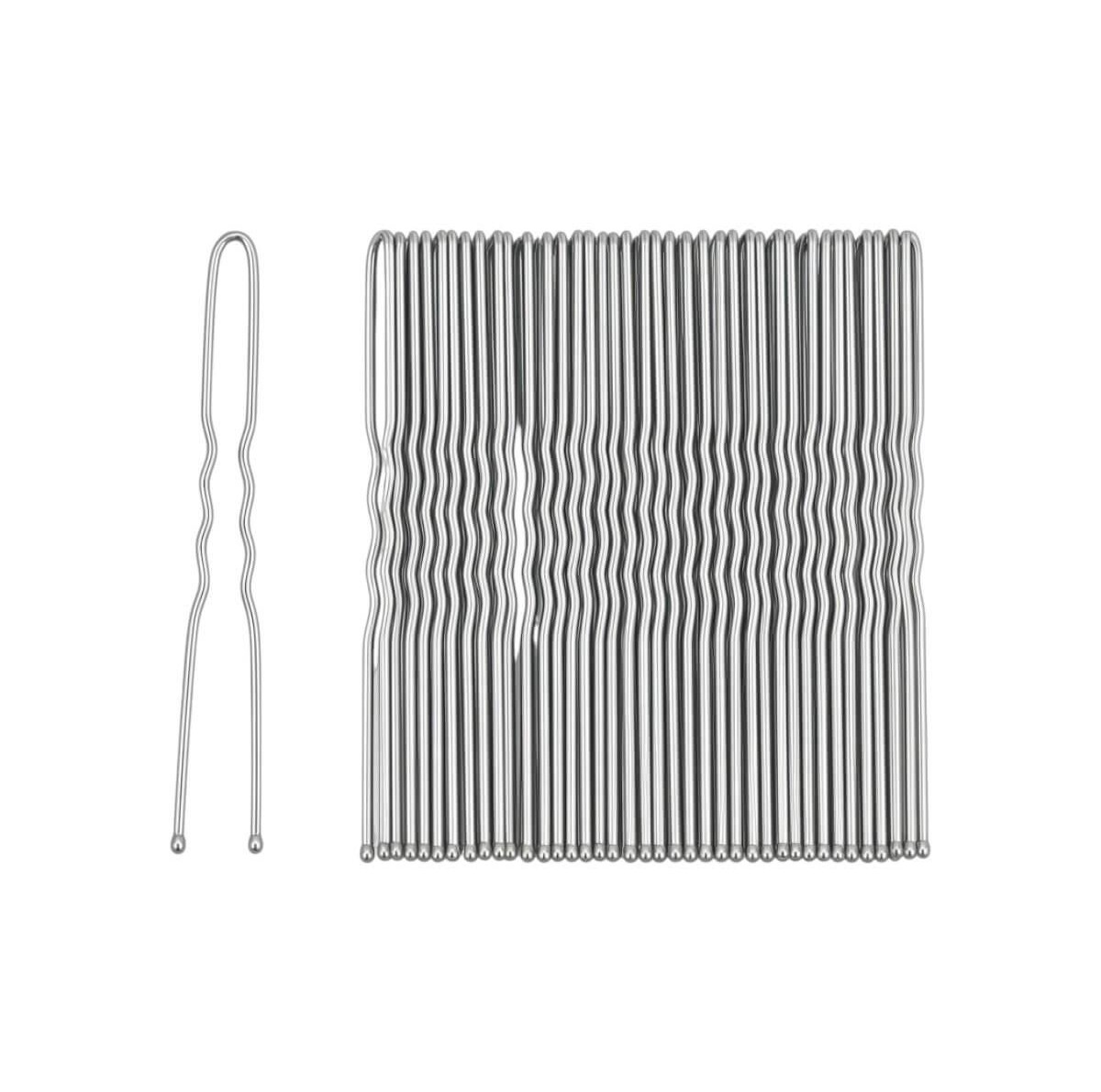 Ασημί φουρκέτες μαλλιών 50pcs Roro