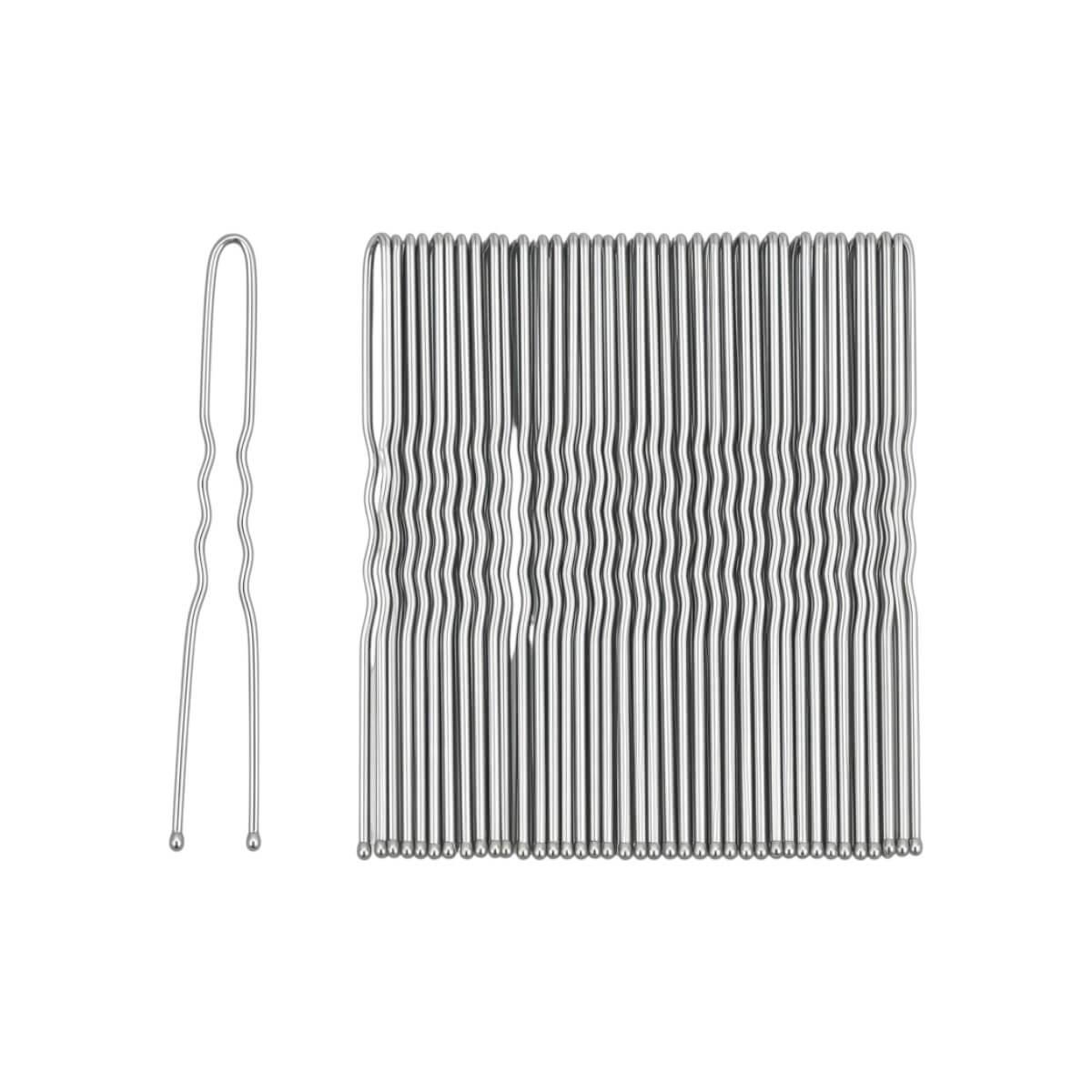 Ασημί φουρκέτες μαλλιών 50pcs Roro