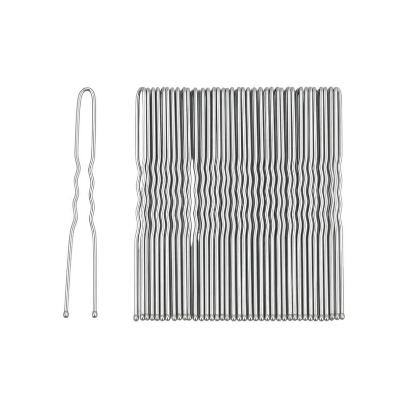 Ασημί φουρκέτες μαλλιών 50pcs Roro