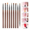 Πινέλα Νυχιών Nail Art Σετ 9pcs Beauty Salon