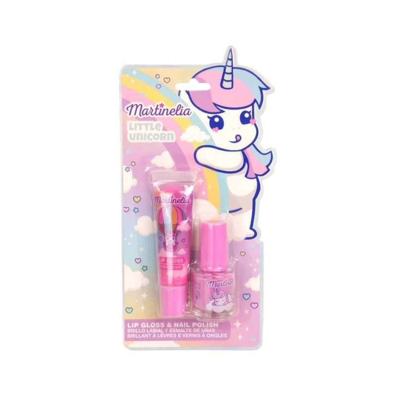 Little unicorn lip gloss & nail polish set Martinelia