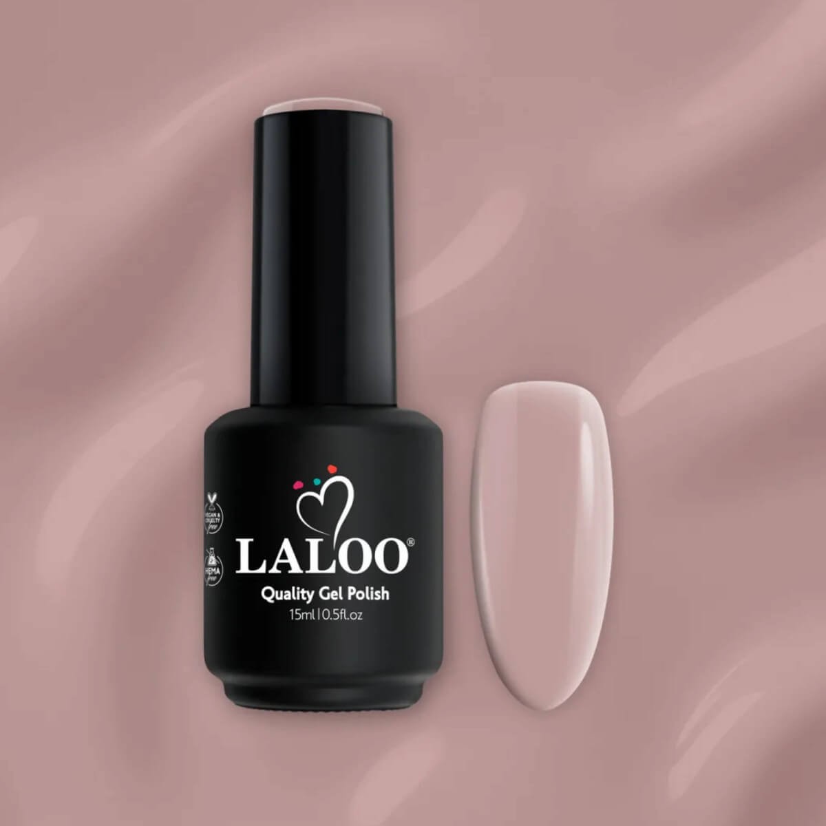 Laloo Semi-permanent Nail Polish 327 Cool Nude 15ml