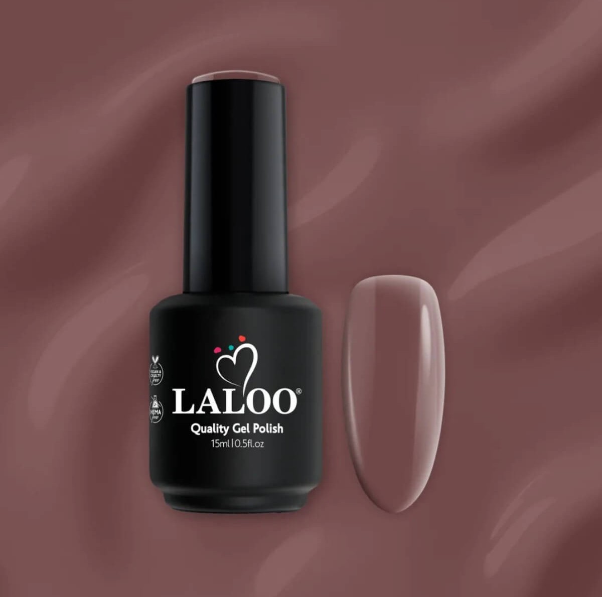 Ημιμόνιμο βερνίκι 298 δαμασκηνί κακάο 15ml Laloo
