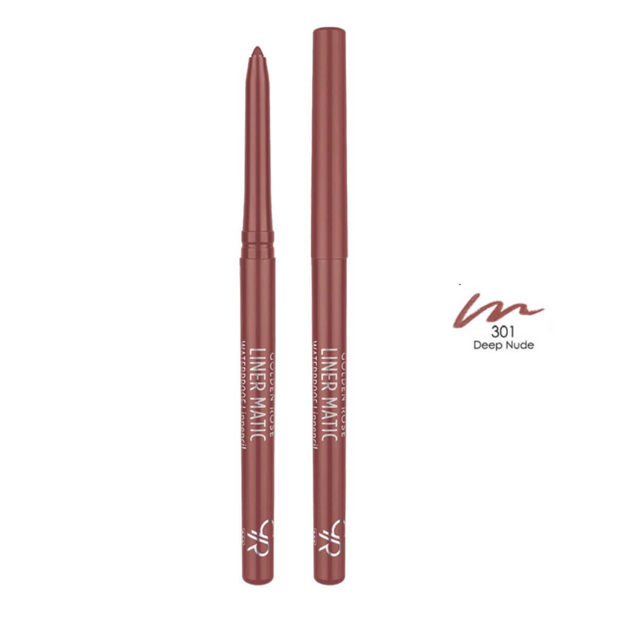 Liner matic waterproof lip pencil 301 deep nude Golden Rose