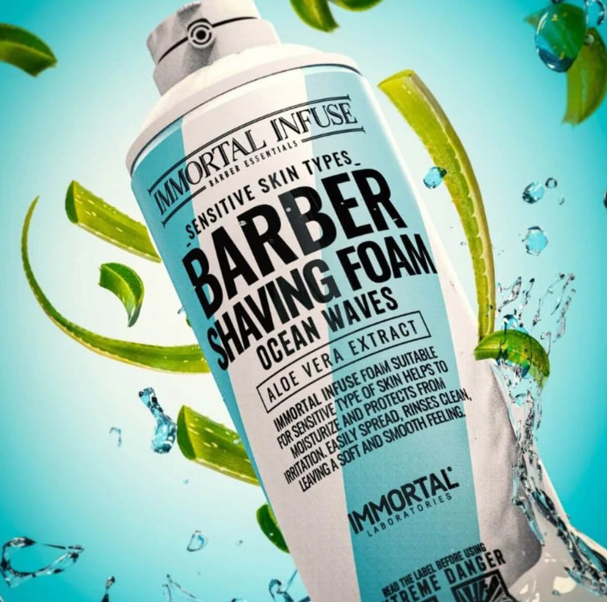 Αφρός ξυρίσματος ocean waves 500ml Immortal