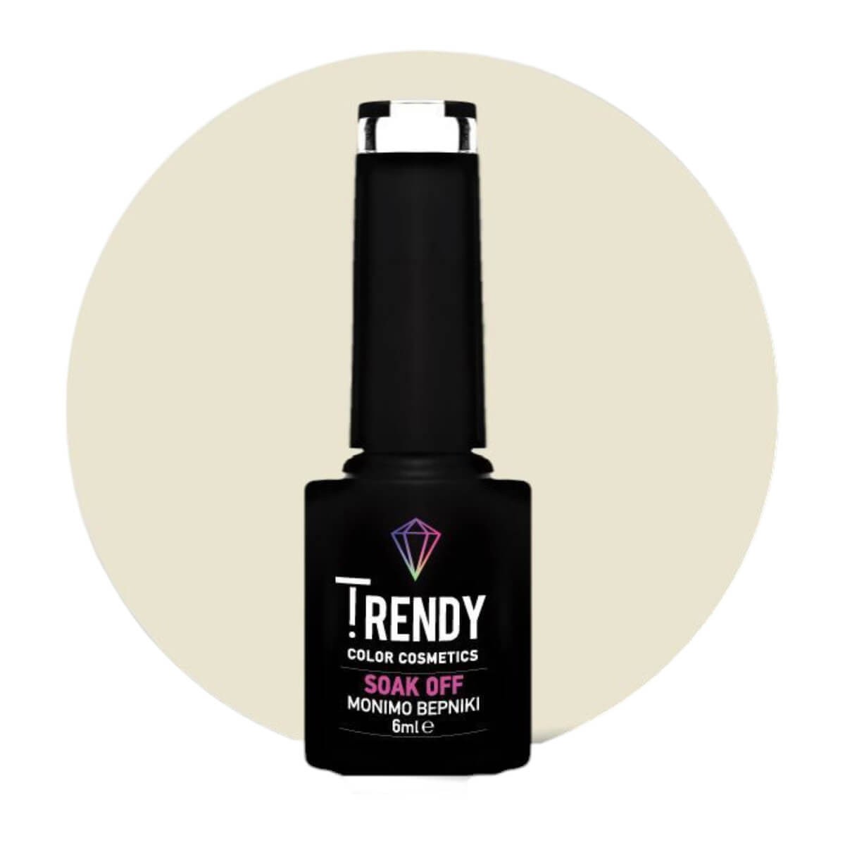 Ημιμόνιμο Βερνίκι Trendy Soak Off No167 Pastel Cream 6ml