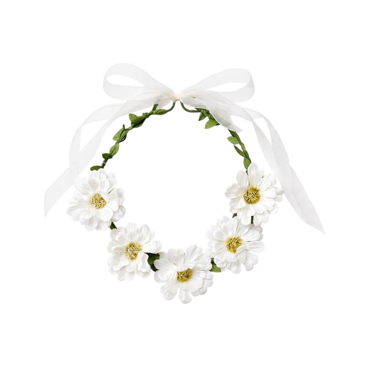 White daisy flower crown