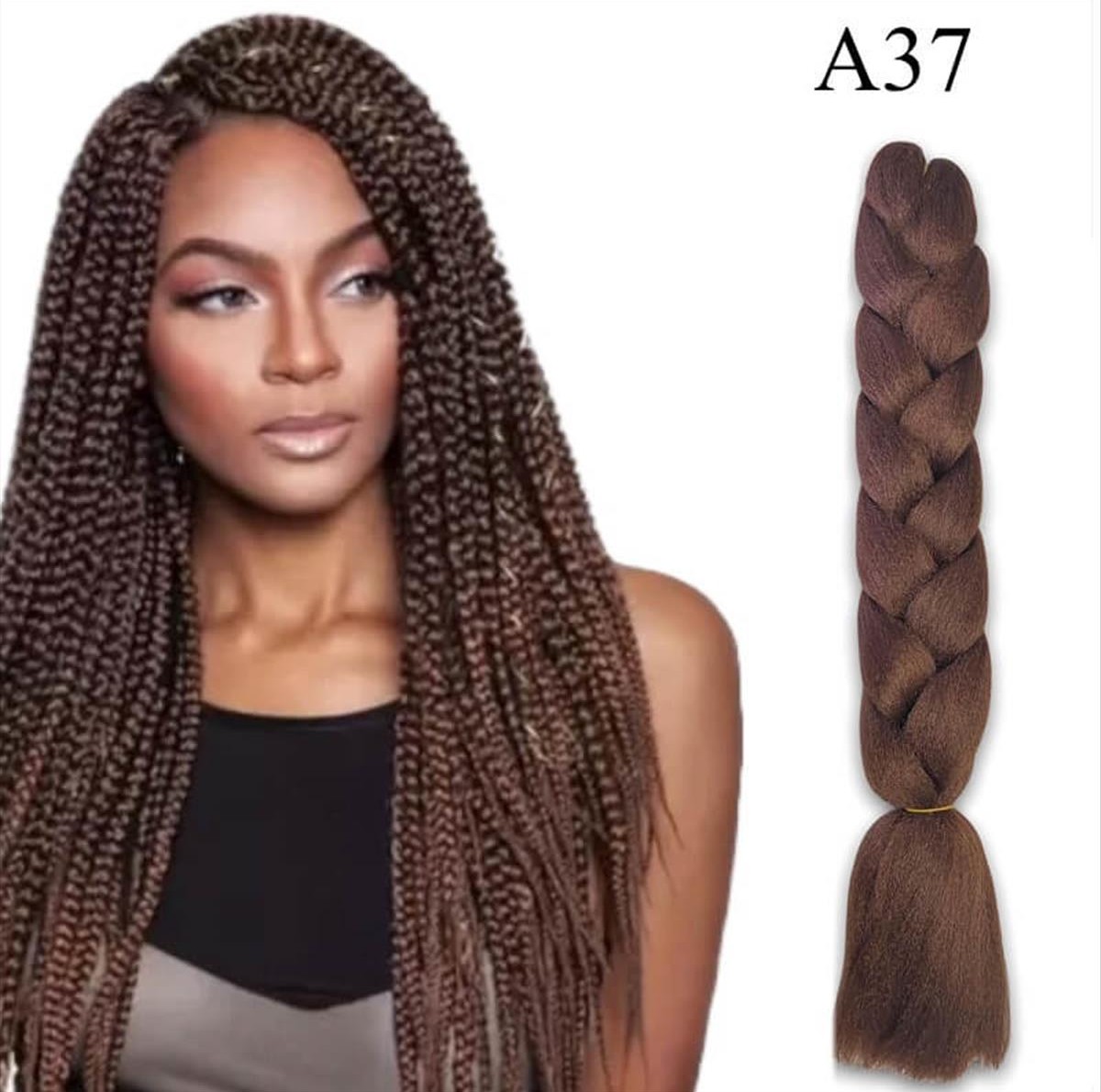 Μαλλιά για Ράστα Jumbo Braid A37 125cm