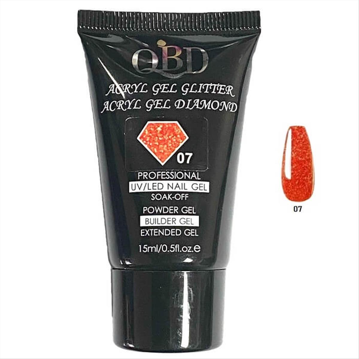 QBD Acrygel Uv/Led Diamond Glitter 07-15ml