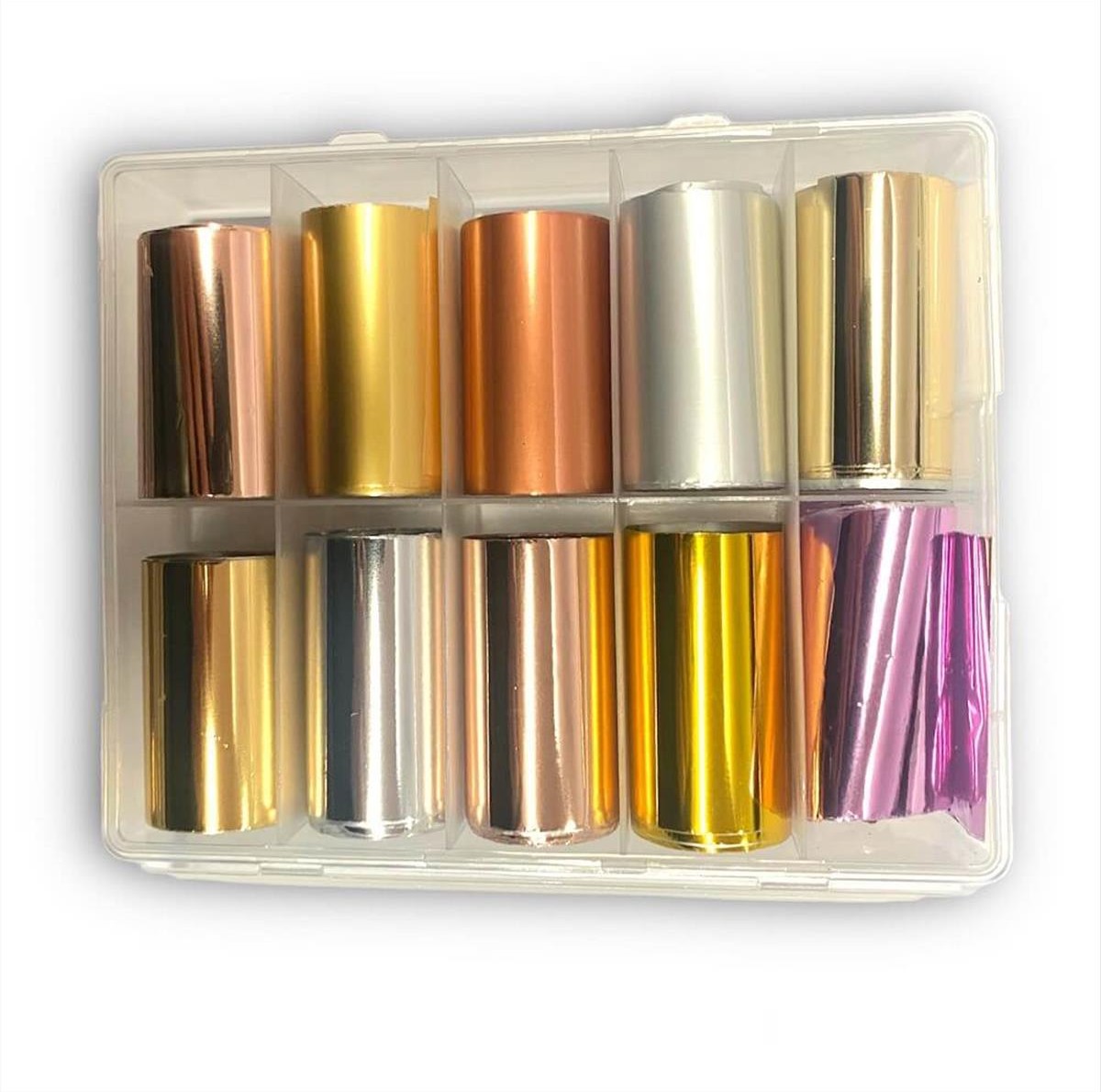 Διακοσμητικά Νυχιών Foils Metallic Color Set 10pcs