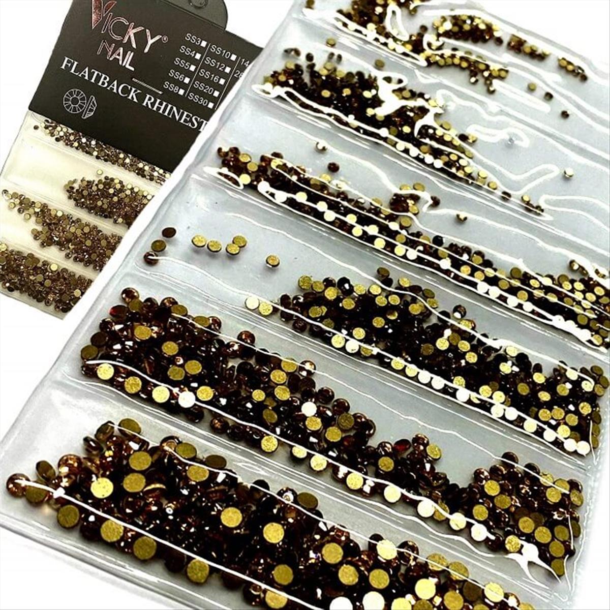 Vicky Nails Διακοσμητικά  Στράς Νυχιών 514 Mix Size 1440pcs