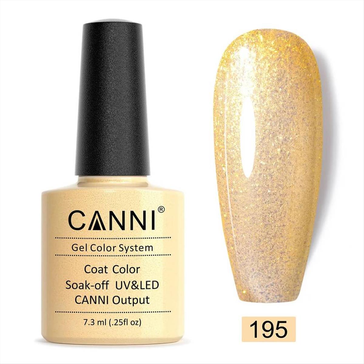 Canni Soak Off Uv/Led 195 Sparkling Champagne - 7.3ml