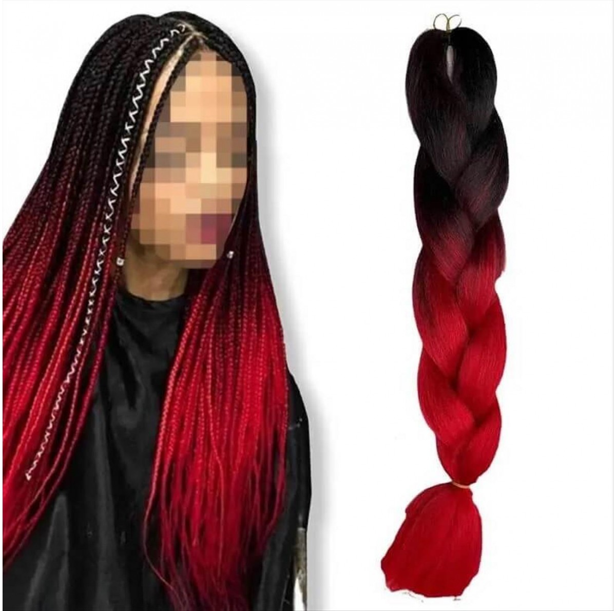 Yuan Yao Ombre Rasta Hair BY1 60cm -100g