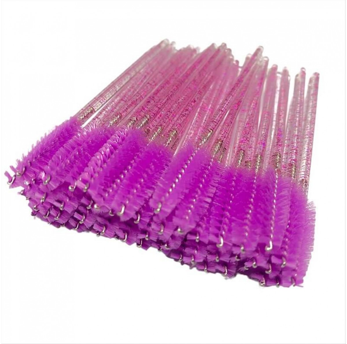 Eyelash and Eyebrow Brush Purple-50pcs