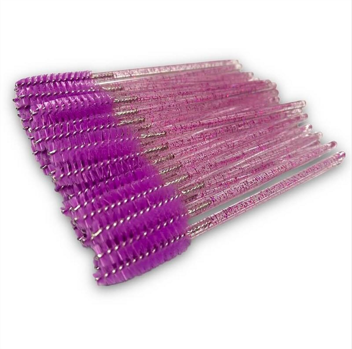 Eyelash and Eyebrow Brush Purple-50pcs