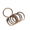 Decorative Rings for Hair Mix Size Kit Gold 105