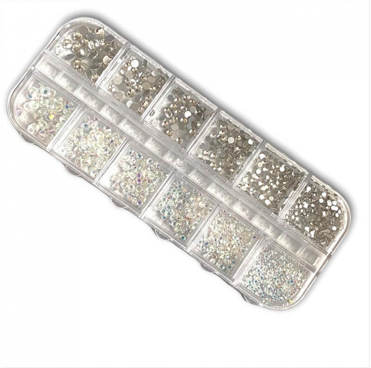 2 Color Rhinestone Nail Decorations