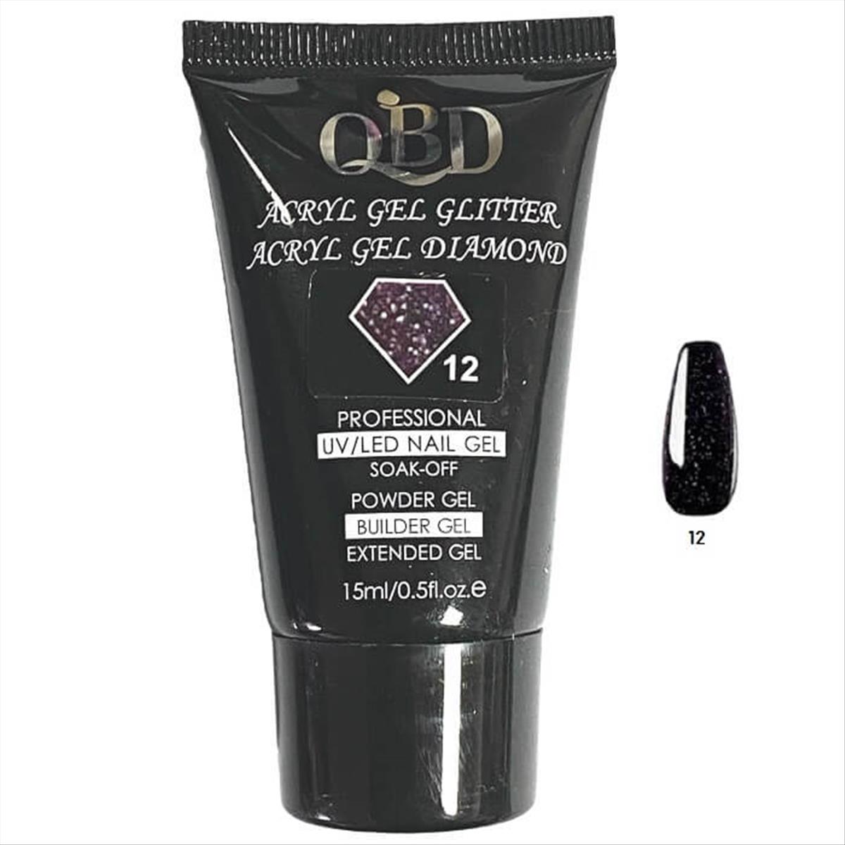 QBD Acrygel Uv/Led Diamond Glitter 12-15ml