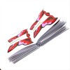 Shape Nail Extensions Butterfly Red  50 Pcs