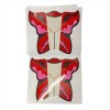 Shape Nail Extensions Butterfly Red  50 Pcs