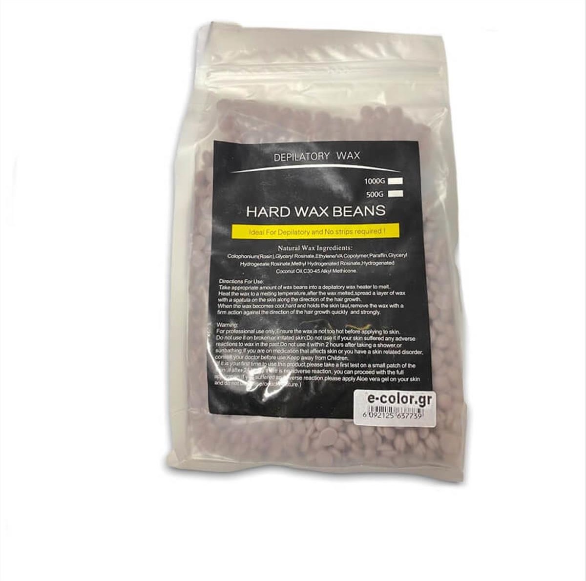 Κερί Ζεστό Σταγόνα Hard Wax Beans Gray 500 gr