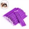 Eyelash Brush Microbrushes Extention 1.5mm Disposable Purple 100pcs