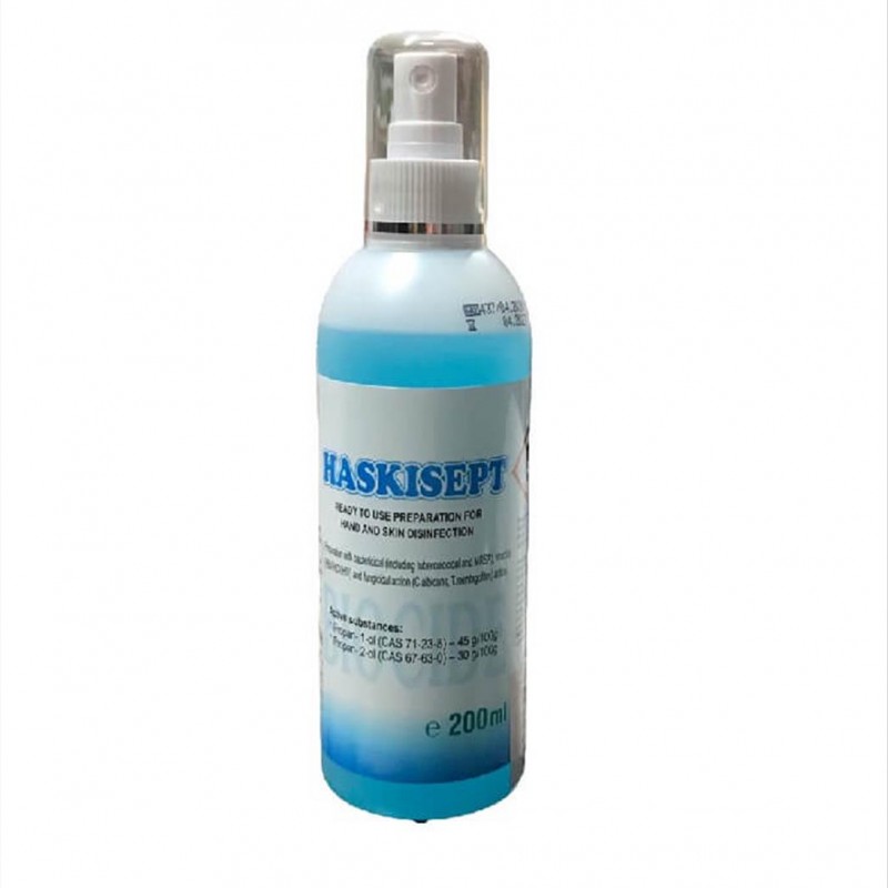 Αντισηπτικό χεριών-δέρματος spray Haskisept 200ml