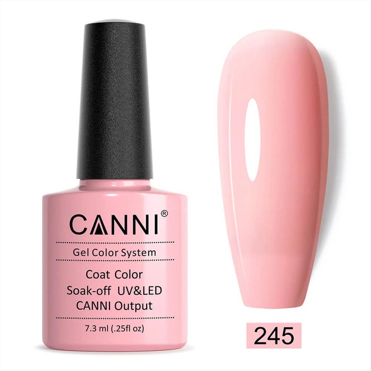 Canni Soak Off Uv/Led 245 Smoke Pink - 7.3ml